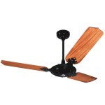 Ventilador de Teto Venti Delta 96CM 127 Volts 130 Watts 3 Pás MDF Mogno - 08-3159